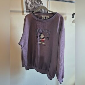 Vintage Purple Mickey Mouse Sweatshirt